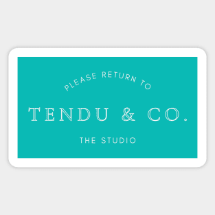 Tendu & Co. (white text) Sticker